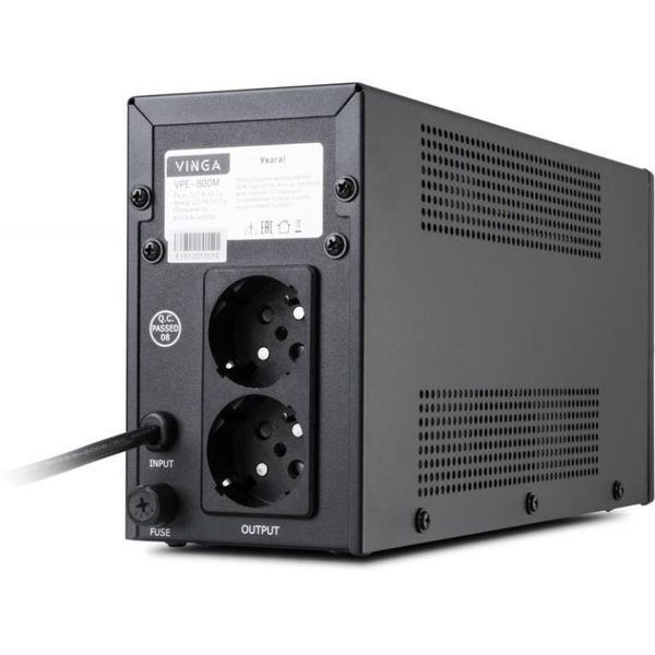 ИБП UPS Vinga LED 800VA metal case (VPE-800M) 47321 фото