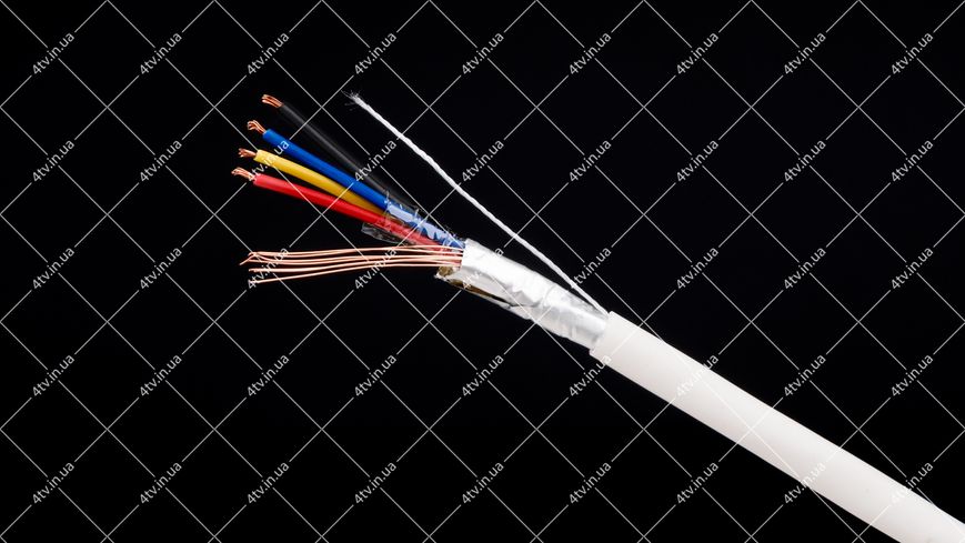 Кабель сигнальний VKcable 4x0.22 CU в екрані 100 метрів 40510 фото