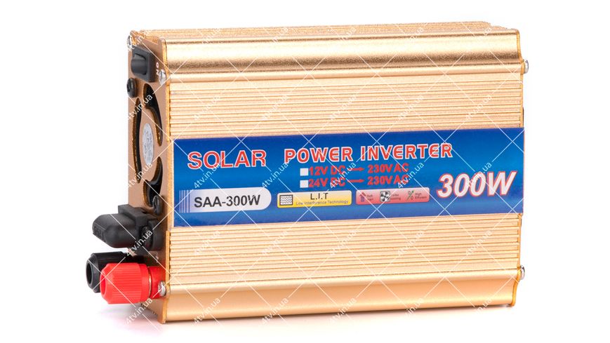 Інвертор c 12V на 220V Solar SAA-300W + USB 43514 фото