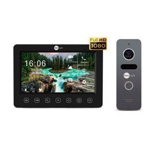 Комплект видеодомофона NeoLight NeoKIT HD WF B/Graphite KAPPA+HD WF SOLO FHD 50500 фото