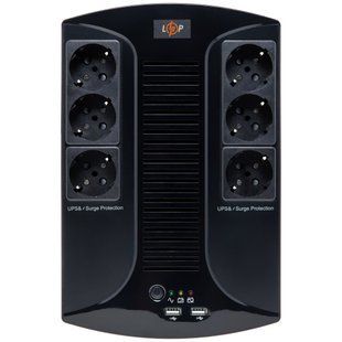 LogiсPower LP 650VA-6PS 455 W 6 розеток ДБЖ 00-00077984 фото