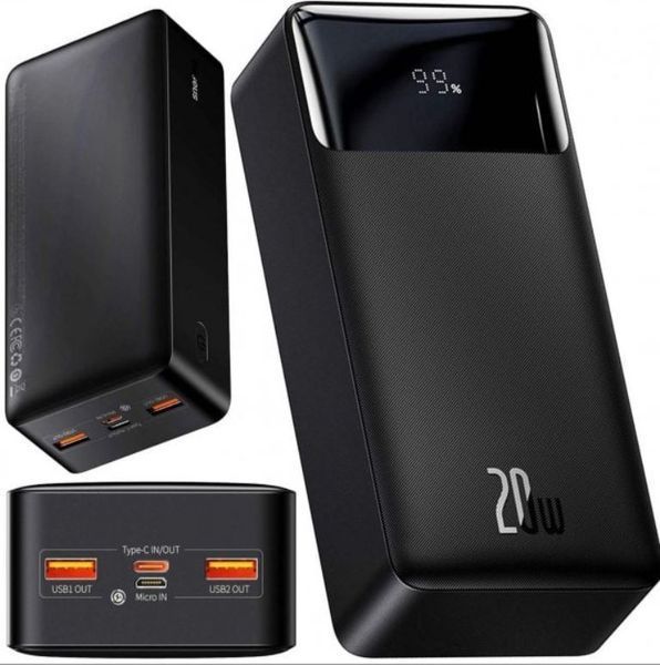 Power Bank Baseus Bipow 30000mAh 20W Black 47849 фото