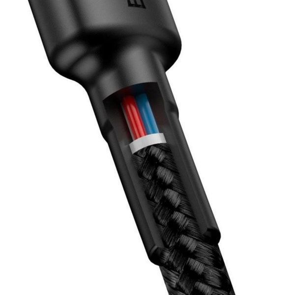 Кабель Baseus Cafule PD2.0 Type-C - Type-C 60W Gray+Black 1 метр 49757 фото