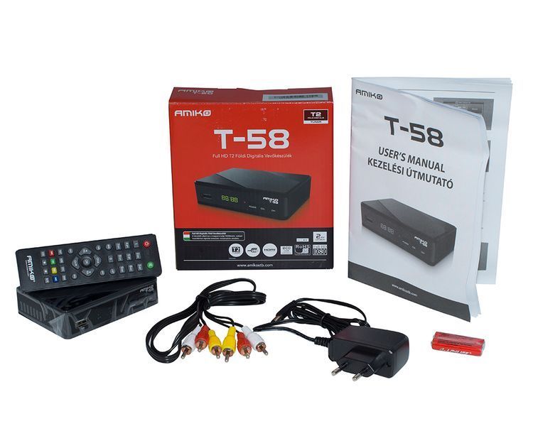 Amiko T58 DVB-T2 Dolby Digital AC3 40300 фото