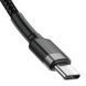 Кабель Baseus Cafule PD2.0 Type-C - Type-C 60W Gray+Black 1 метр 49757 фото 3