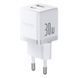 Мережевий зарядний пристрій Baseus Palm Fast Charger C+U 30W EU Moon білий 00-00077934 фото 1