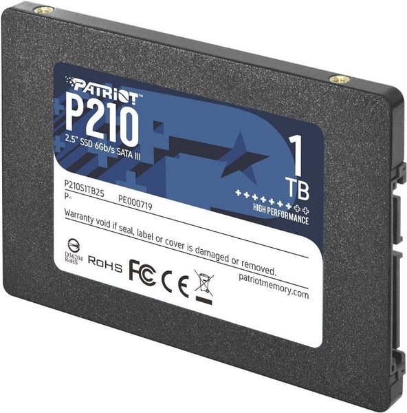 SSD накопичувач Patriot P210 2.5" 1TB (P210S1TB25) 51082 фото