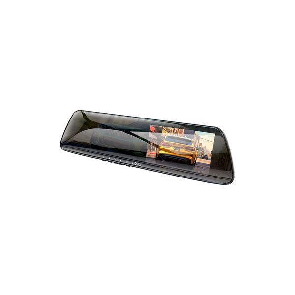 Hoco DV4 4.5-inch rearview mirror driving recorder(dual-channel) Видеорегистратор Black 00-00078596 фото