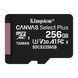Карта памяти microSDXC (UHS-1) Kingston Canvas Select Plus Gen3 256Gb class 10 А1 (R-150MB/s) + Adapter SD 00-00078137 фото 2
