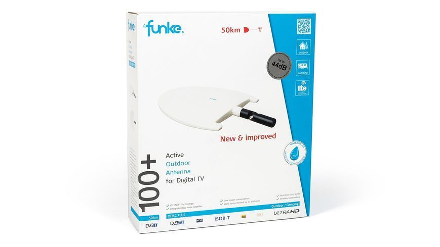 Т2 антена Funke ODSC 100+ 0.24м зовнішня активна 5V 42083 фото