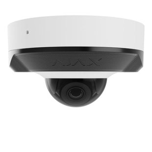 Дротова охоронна IP-камера Ajax DomeCam Mini (5 Mp/4 mm) White 50198 фото