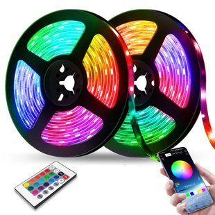 Світлодіодна стрічка Сова USB RGB TV LED STRIP 5м + ПДУ 50108 фото