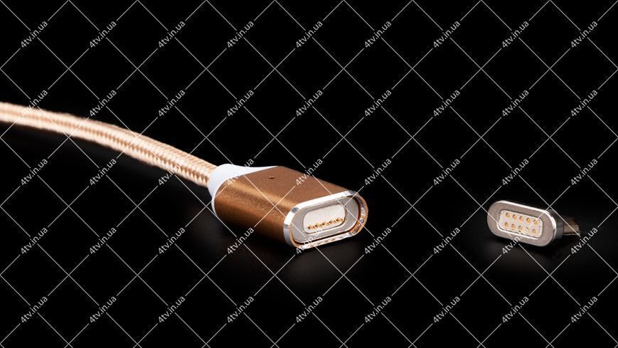 Кабель USB 2.0 AM to Micro USB магнітний Gold 1.0 метр 42293 фото