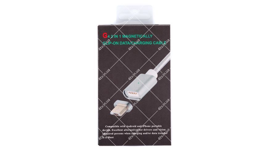Кабель USB 2.0 AM to Micro USB магнітний Gold 1.0 метр 42293 фото