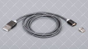 Кабель USB 2.0 AM to USB Type-C магнитный Gray 1.0 метр 42341 фото