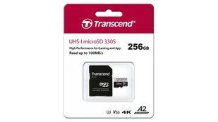 Карта памяти microSDXC Transcend 256GB UHS-I U3 A2 Class 10 (TS256GUSD330S) 43746 фото