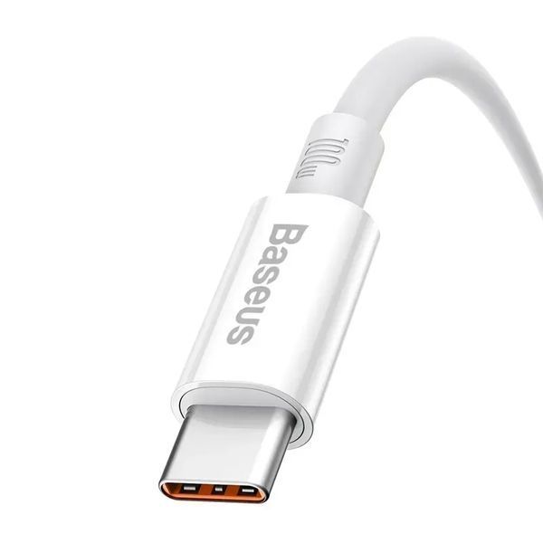 Кабель Baseus Superior Series Fast Charging Data Cable USB to Type-C 100W 2m Moon White 00-00078802 фото