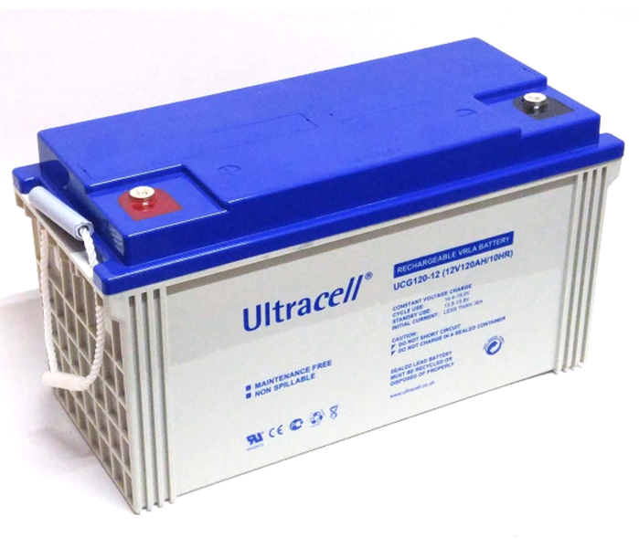 Батарея аккумуляторна GEL Ultracell UCG120-12 12 В/120 Ah 47337 фото