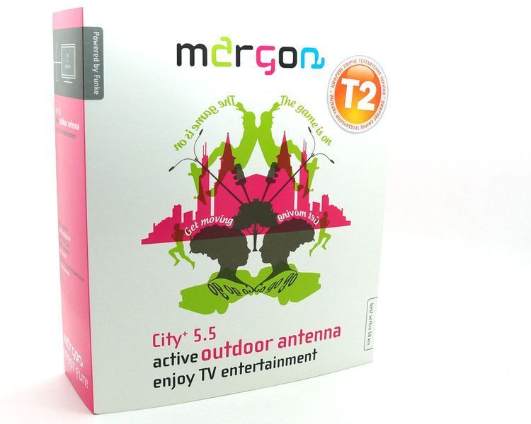 Т2 антенна Funke Margon City + 5.5 наружная активная 5V 27646 фото