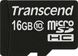 Карта пам'яті microSDHC Transcend 16GB class 10 (TS16GUSDC10) 25538 фото 1