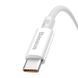 Кабель Baseus Superior Series Fast Charging Data Cable USB to Type-C 100W 2m Moon White 00-00078802 фото 5