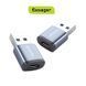 Переходник OTG Essager Soray Type-C -USB3.0 grey 51692 фото 1