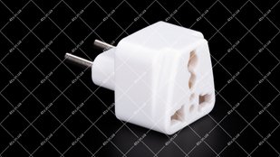 Перехідник мережевий AU/US/UK на EU travel adaptor England 42909 фото