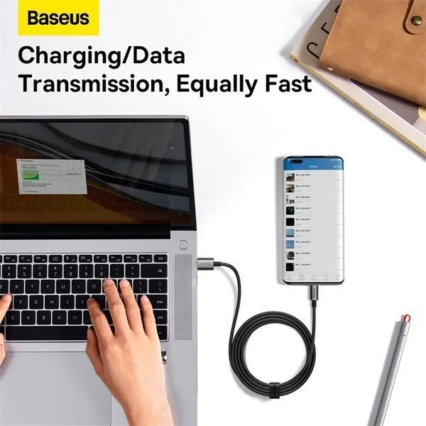 Кабель Baseus Superior Series Fast Charging Data Cable USB to Type-C 100W 2m Cluster Black 00-00078801 фото