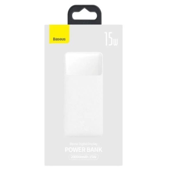 Power Bank Baseus Bipow Digital Display 20000mAh 15W White (PPBD050102) 50984 фото