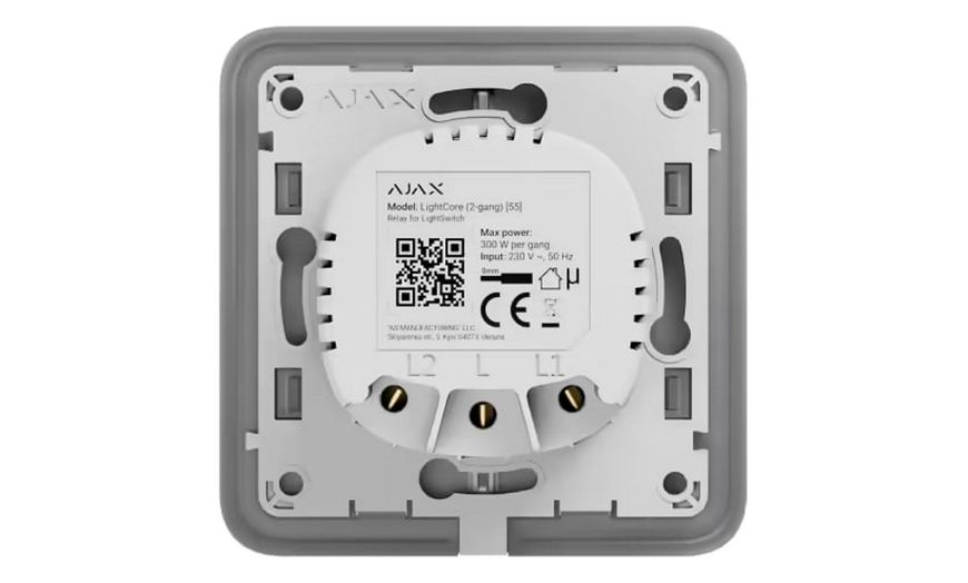 Реле для LightSwitch Ajax LightCore (1-gang) 47401 фото