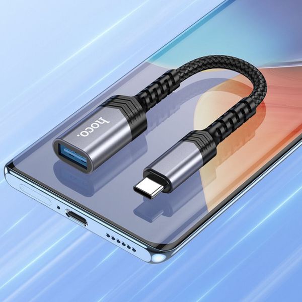 Перехідник Hoco UA24 USB А to Type-C USB3.0 (6942007608848) 50934 фото