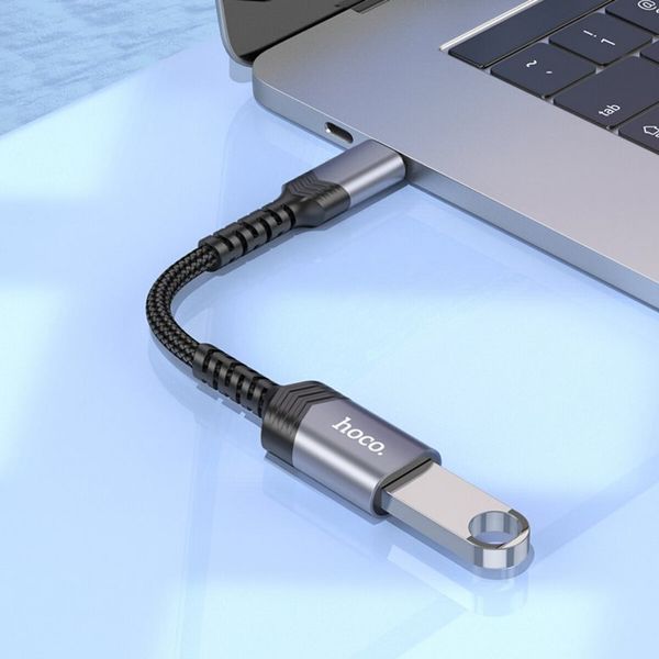 Перехідник Hoco UA24 USB А to Type-C USB3.0 (6942007608848) 50934 фото