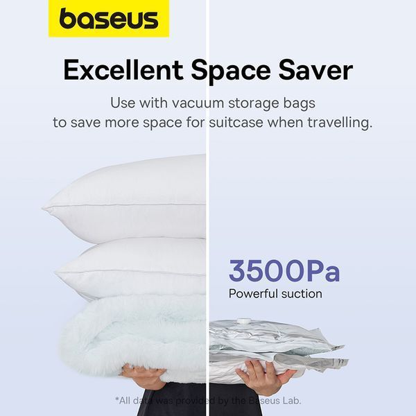Портативный насос для матрасов Baseus PocketGo Portable Air Pump Stellar White 00-00077891 фото