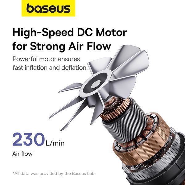 Портативный насос для матрасов Baseus PocketGo Portable Air Pump Stellar White 00-00077891 фото