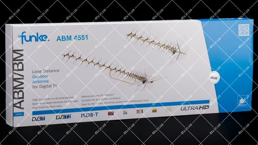 Т2 антенна Funke ABM 4551 наружная активная 5V 42087 фото