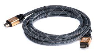 Кабель HDMI-HDMI v.2.0 gold 3 метри блістер 42904 фото