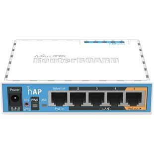 MikroTik hAP (RB951Ui-2nD) Wi-Fi точка доступу 2.4GHz 00-00079641 фото