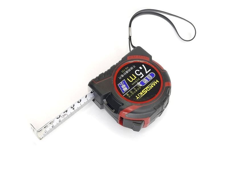 Рулетка HandsKit HS-725,довжина-7,5м,ширина-25мм 00-00077942 фото