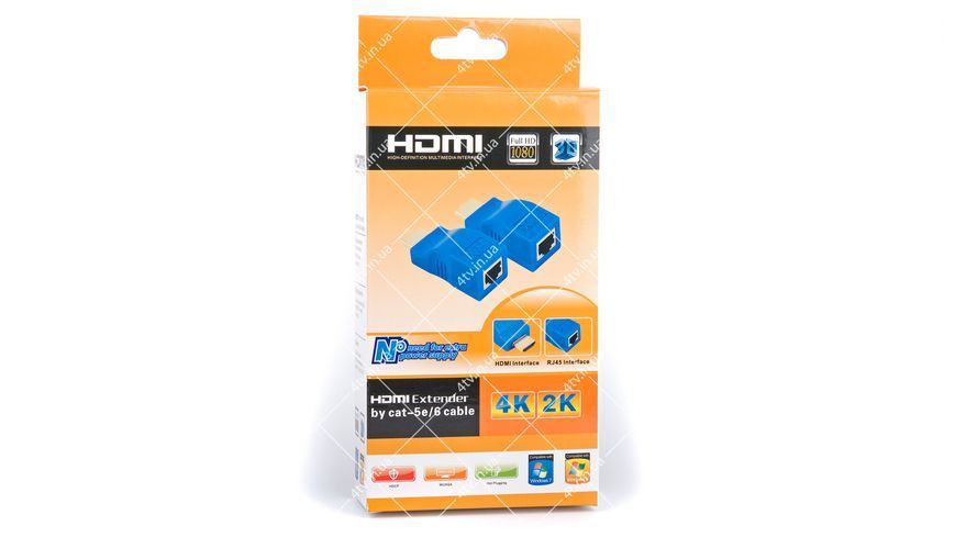 Подовжувач HDMI по одному кабелю кручений парі пасивний 41516 фото