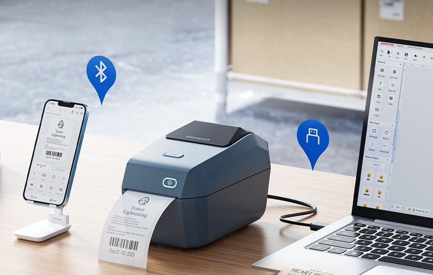 Термопринтер для друку наклейок NIIMBOT K3_W Space Blue (1AE10121608) 00-00077470 фото