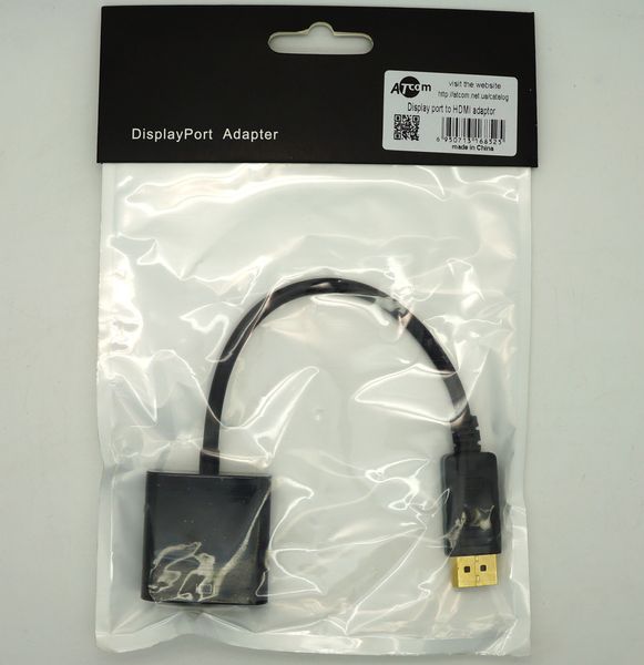 Адаптер (перехідник) ATcom Value DisplayPort Male - HDMI Female 0.2 метра 27461 фото