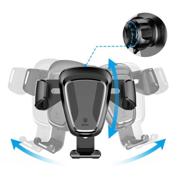Тримач для мобільного Baseus Gravity Car Mount Black SUYL-01 49838 фото