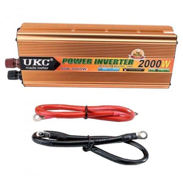 Інвертор з 12V до 220V UKC SSK-2000W 47668 фото