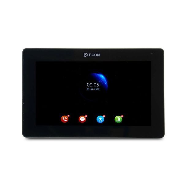 Комплект відеодомофона BCOM BD-770FHD Black Kit: відеодомофон 7" і відеопанель 00-00079600 фото