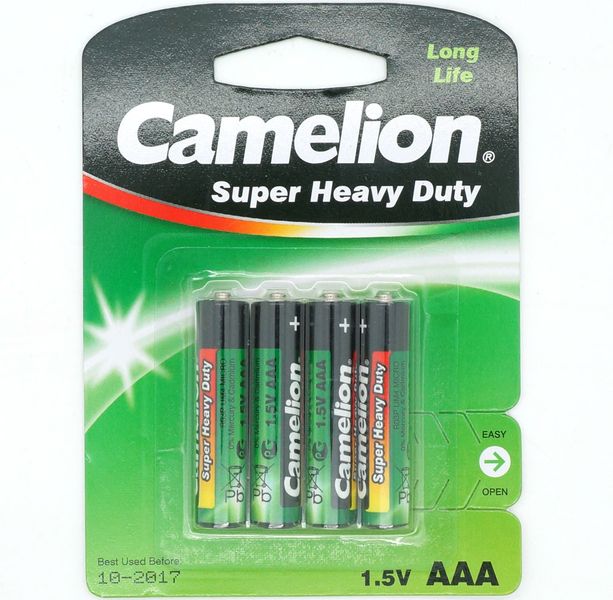 Батарейка Camelion 1.5V AAA 4 шт блістер 27564 фото