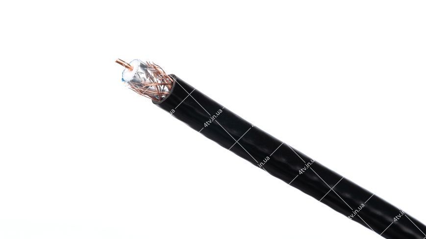 Кабель коаксиальный Sprint SL6 RG-6 Медь 100 метров черный 43399 фото