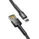 Кабель Baseus Cafule Cable（Special Edition）USB For iP 1m Grey+Black 00-00077892 фото 2