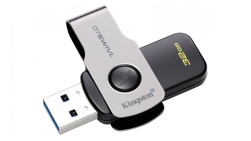 Накопичувач Kingston 32GB DT SWIVL Metal USB 3.0 (DTSWIVL/32GB) 44604 фото