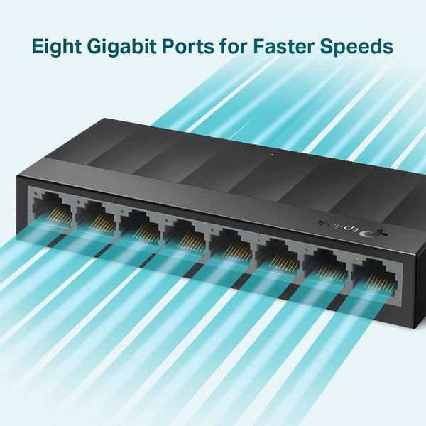 Коммутатор TP-Link LS1008G 8-портовый Gigabit Ethernet неуправляемый 00-00079332 фото