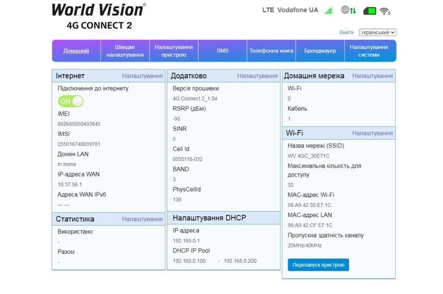 3G/4G WiFi World Vision 4G Connect 2 44999 фото